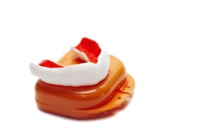 custom mouthguard at the dentist